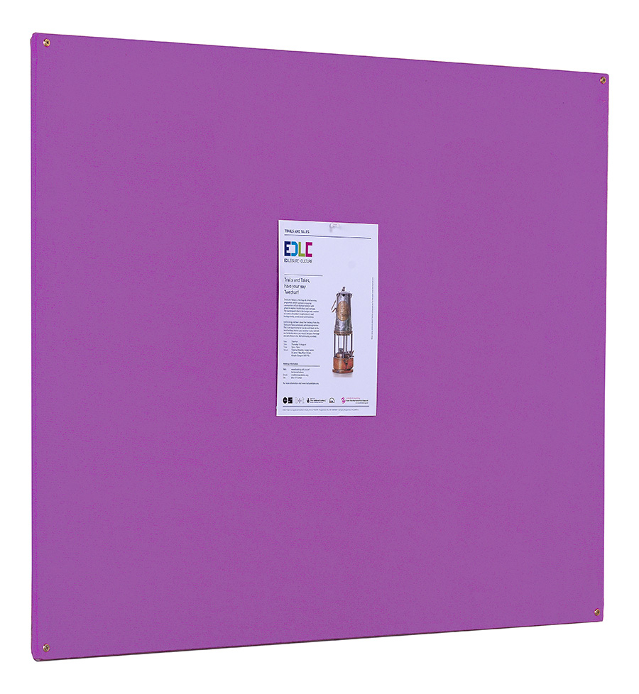 Accents Fire Rated Unframed Noticeboard in Lavender
